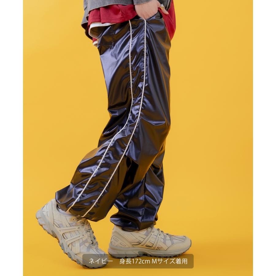 ジョガーパンツ メンズ レディース メタリックシャイニーサイバーパンツ ワイドパンツ カジュアル スケーター ストリート 古着MIX 韓国ファッション | improves | 11