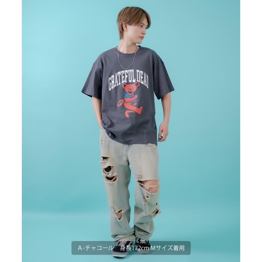 Tシャツ メンズ レディース  GRATEFUL DEAT キャラクター トップス ルーズフィット ゆったり カジュアル アメカジ ストリート スケーター 古着MIX | improves | 06