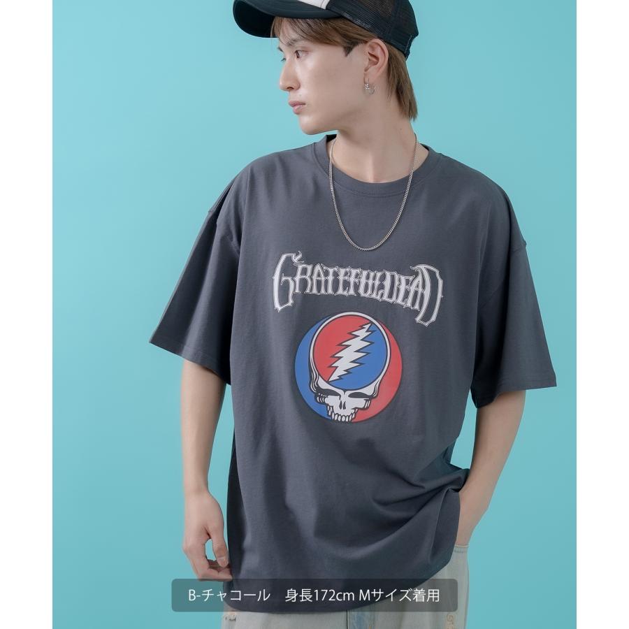 Tシャツ メンズ レディース  GRATEFUL DEAT キャラクター トップス ルーズフィット ゆったり カジュアル アメカジ ストリート スケーター 古着MIX | improves | 08
