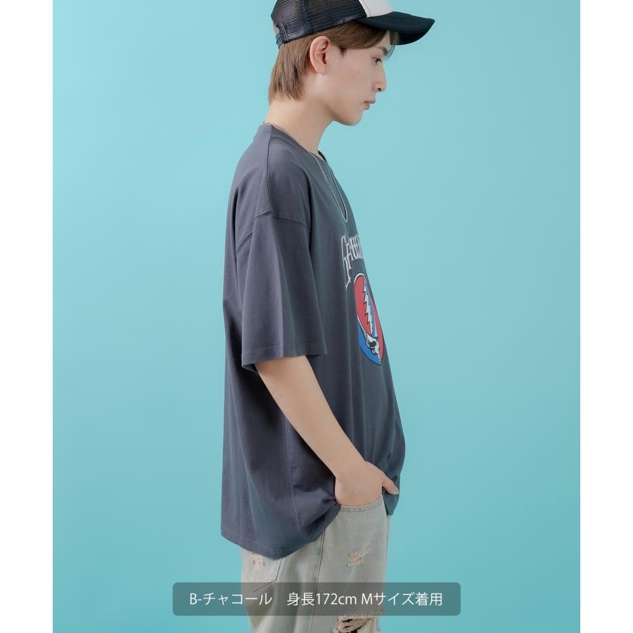 Tシャツ メンズ レディース  GRATEFUL DEAT キャラクター トップス ルーズフィット ゆったり カジュアル アメカジ ストリート スケーター 古着MIX | improves | 10