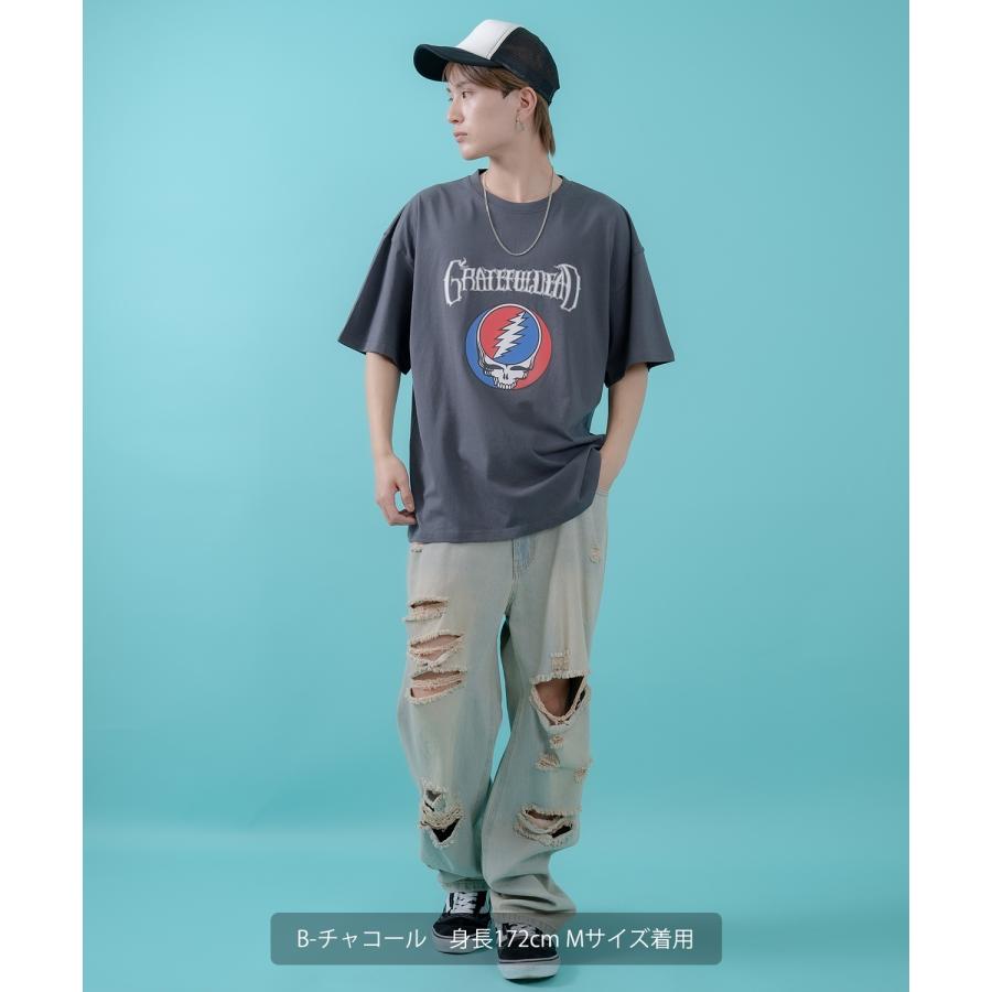 Tシャツ メンズ レディース  GRATEFUL DEAT キャラクター トップス ルーズフィット ゆったり カジュアル アメカジ ストリート スケーター 古着MIX | improves | 11