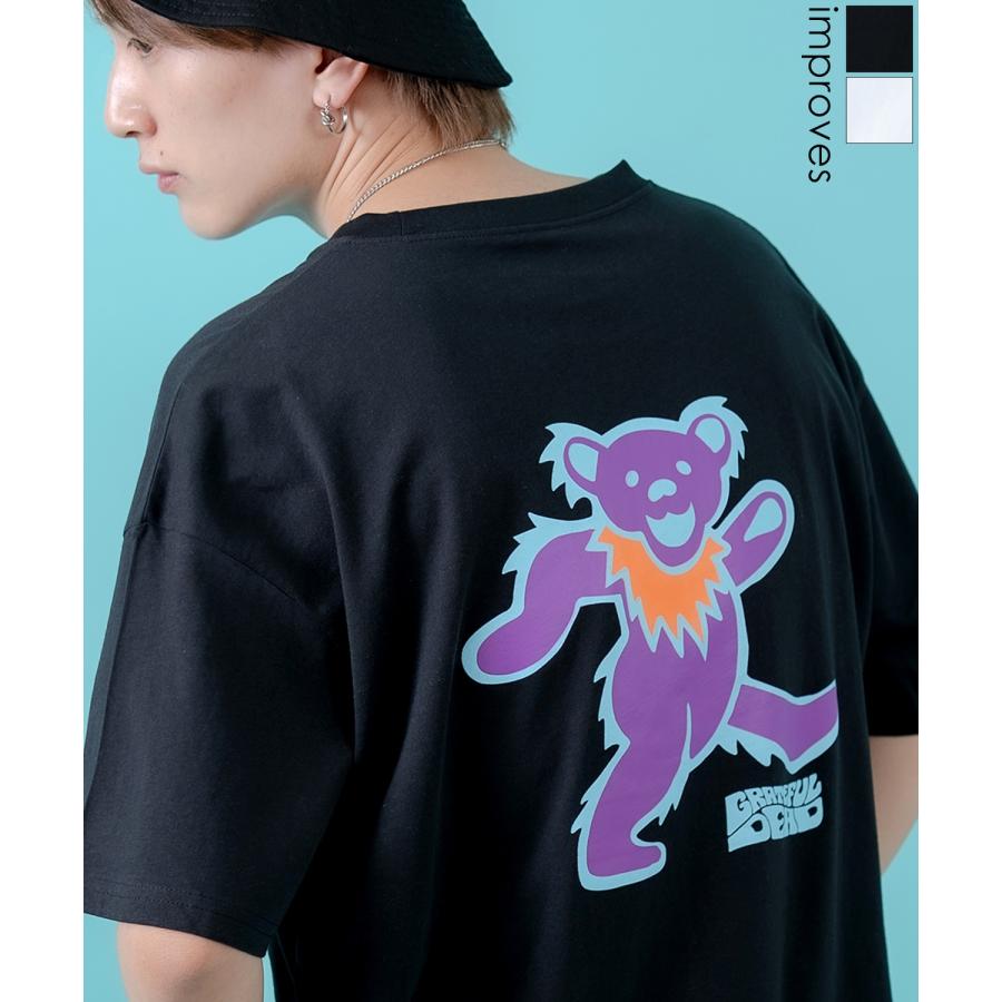 Tシャツ メンズ レディース  GRATEFUL DEAT キャラクター トップス ルーズフィット ゆったり カジュアル アメカジ ストリート スケーター 古着MIX | improves