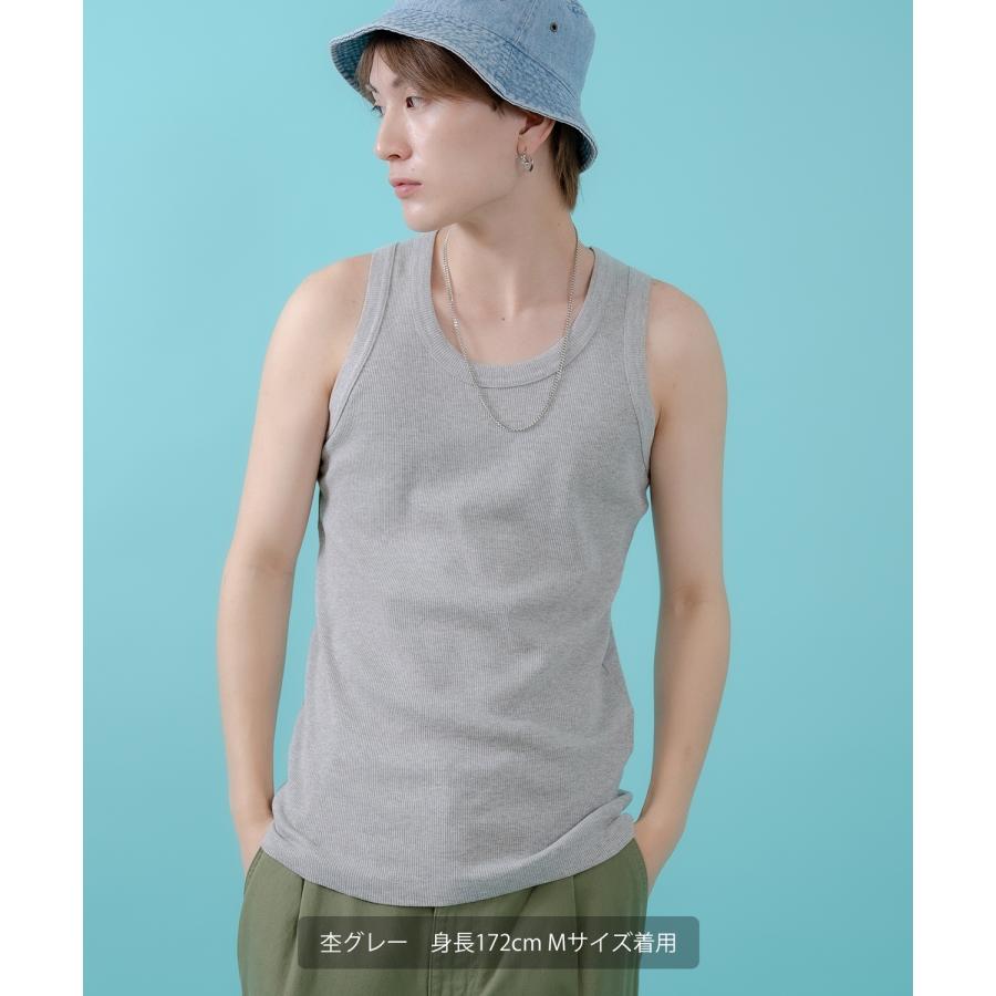 Tシャツ メンズ レディース ノースリーブ タンクトップ ロング カジュアル アメカジ ストリート スケーター 古着MIX 韓国ファッション | improves | 07