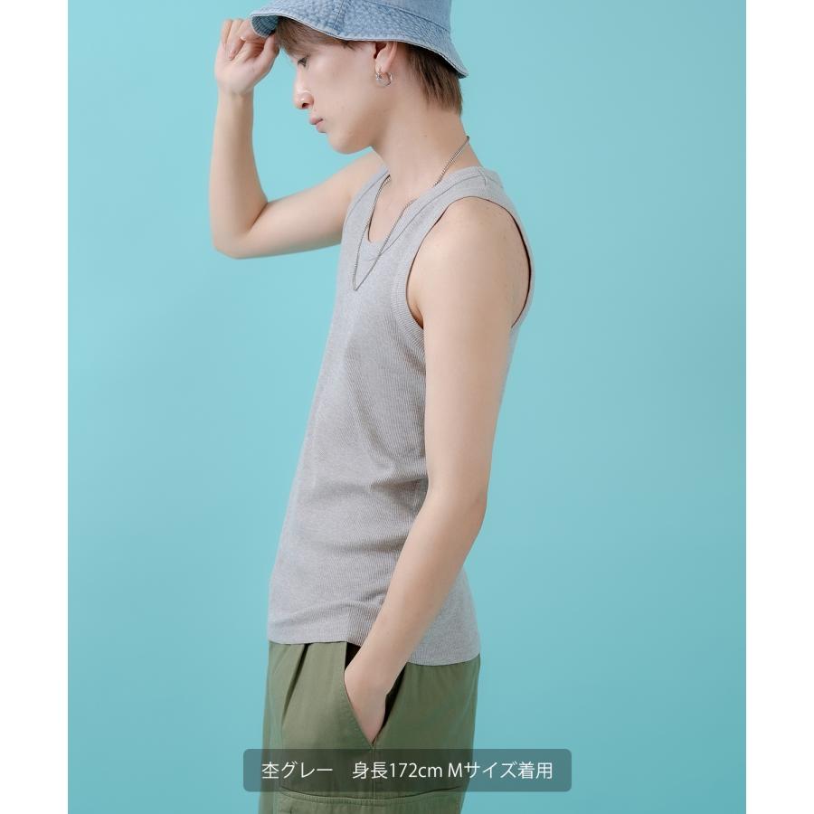 Tシャツ メンズ レディース ノースリーブ タンクトップ ロング カジュアル アメカジ ストリート スケーター 古着MIX 韓国ファッション | improves | 09