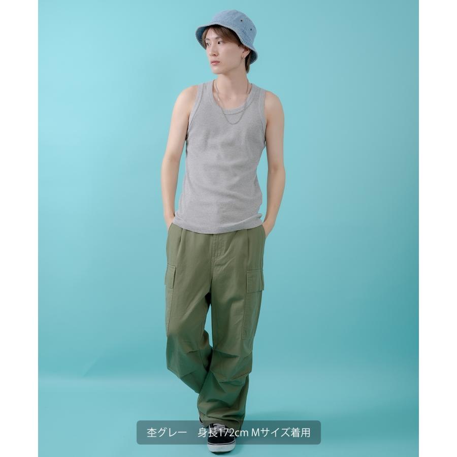 Tシャツ メンズ レディース ノースリーブ タンクトップ ロング カジュアル アメカジ ストリート スケーター 古着MIX 韓国ファッション | improves | 10