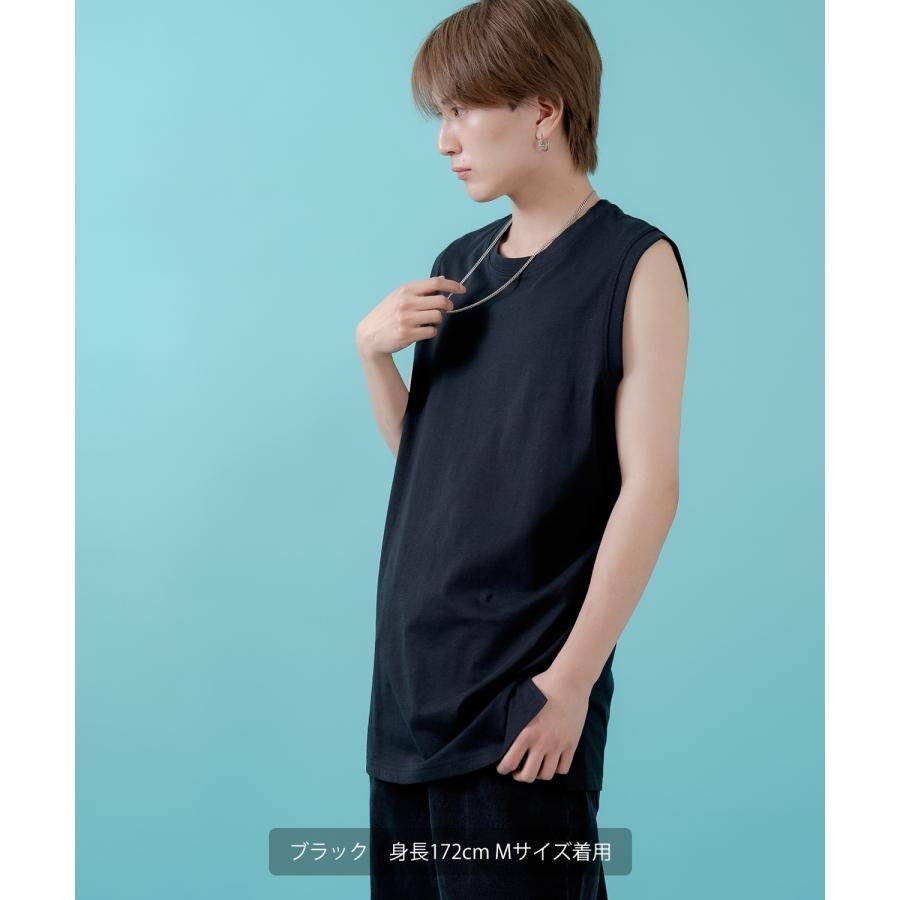 Tシャツ メンズ レディース ノースリーブ タンクトップ ロング カジュアル アメカジ ストリート スケーター 古着MIX 韓国ファッション | improves | 14