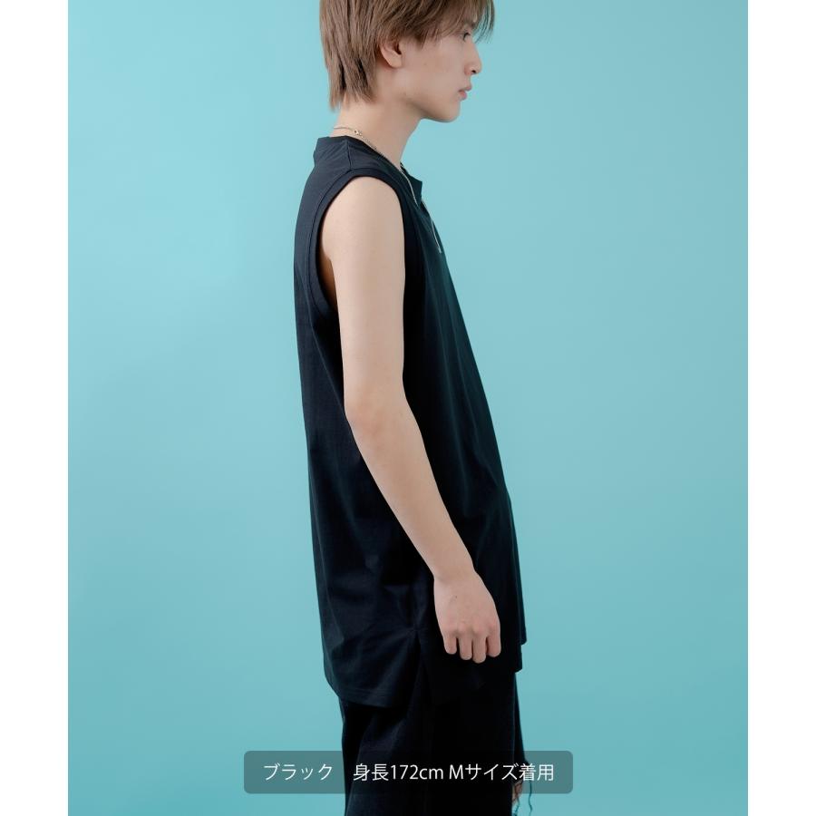 Tシャツ メンズ レディース ノースリーブ タンクトップ ロング カジュアル アメカジ ストリート スケーター 古着MIX 韓国ファッション | improves | 15