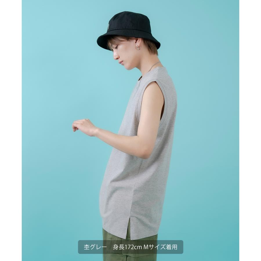 Tシャツ メンズ レディース ノースリーブ タンクトップ ロング カジュアル アメカジ ストリート スケーター 古着MIX 韓国ファッション | improves | 10