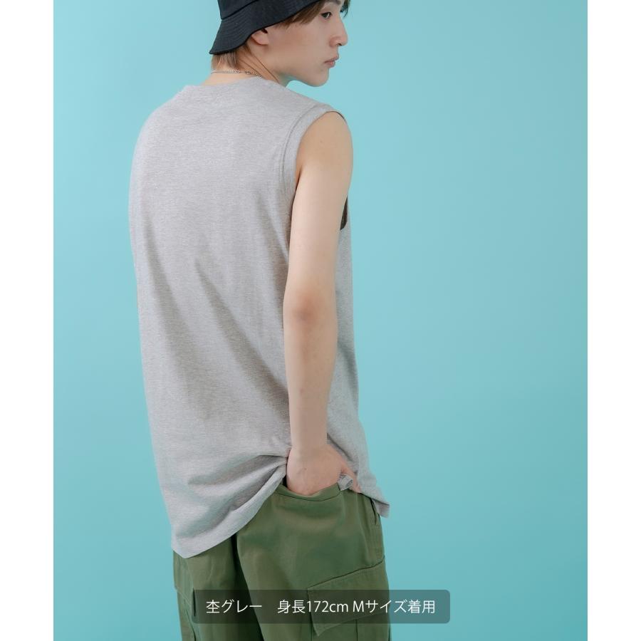 Tシャツ メンズ レディース ノースリーブ タンクトップ ロング カジュアル アメカジ ストリート スケーター 古着MIX 韓国ファッション | improves | 11