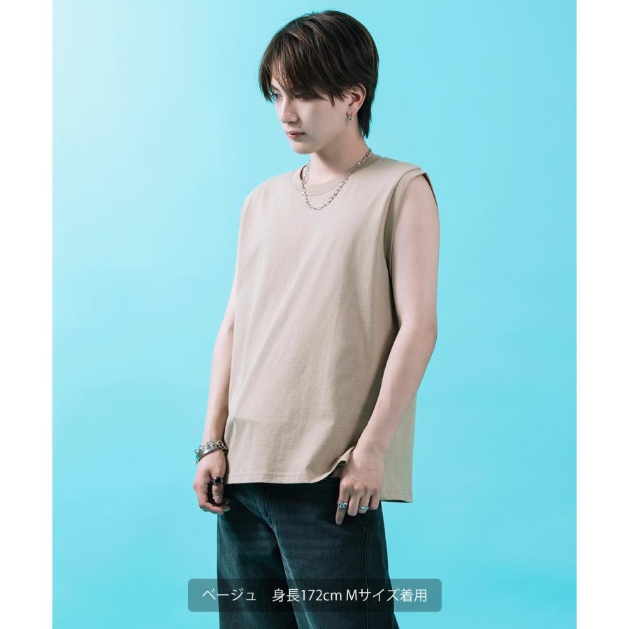 Tシャツ メンズ レディース ノースリーブ タンクトップ ロング カジュアル アメカジ ストリート スケーター 古着MIX 韓国ファッション | improves | 12