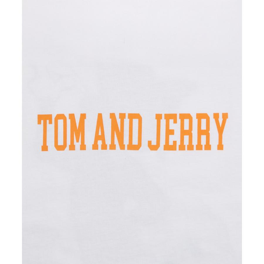 ノースリーブTシャツ メンズ TOM&JERRY トムとジェリー プリント カットソー カレッジ ロゴ 大きめ アメカジ カジュアル スケーター ストリート 古着MIX | improves | 19