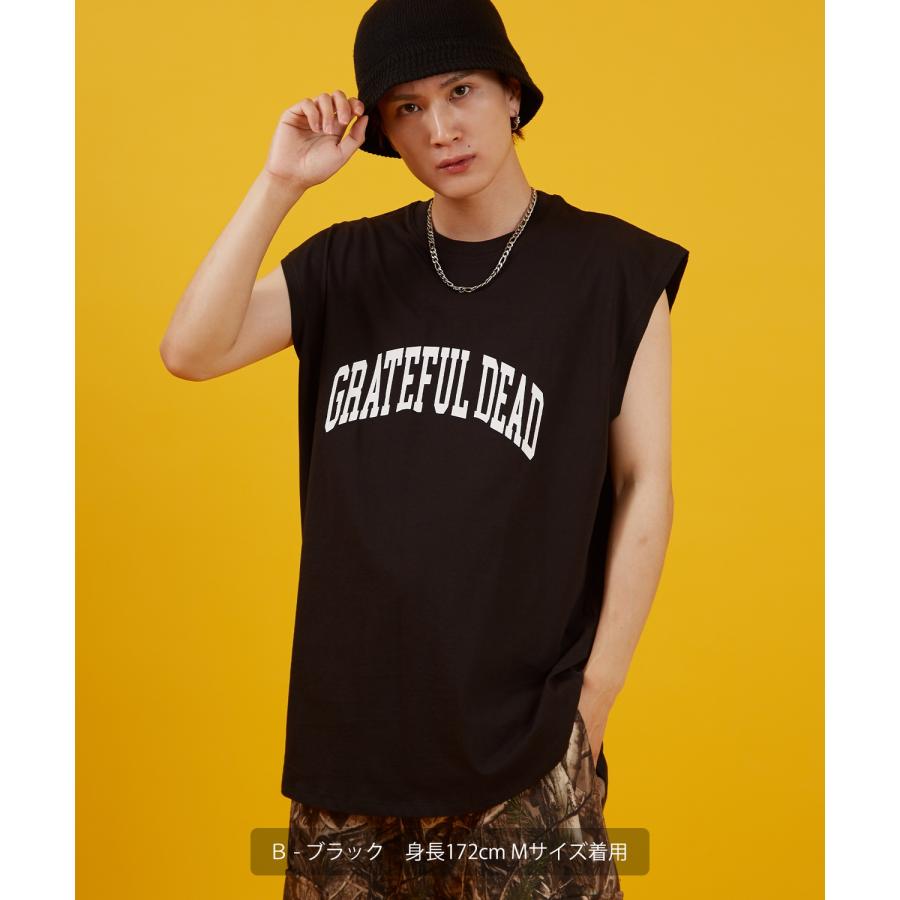 Tシャツ メンズ レディース GRATEFUL DEAT キャラクター トップス ノースリーブ ルーズフィット ゆったり カジュアル アメカジ ストリート スケーター 古着MIX | improves | 13