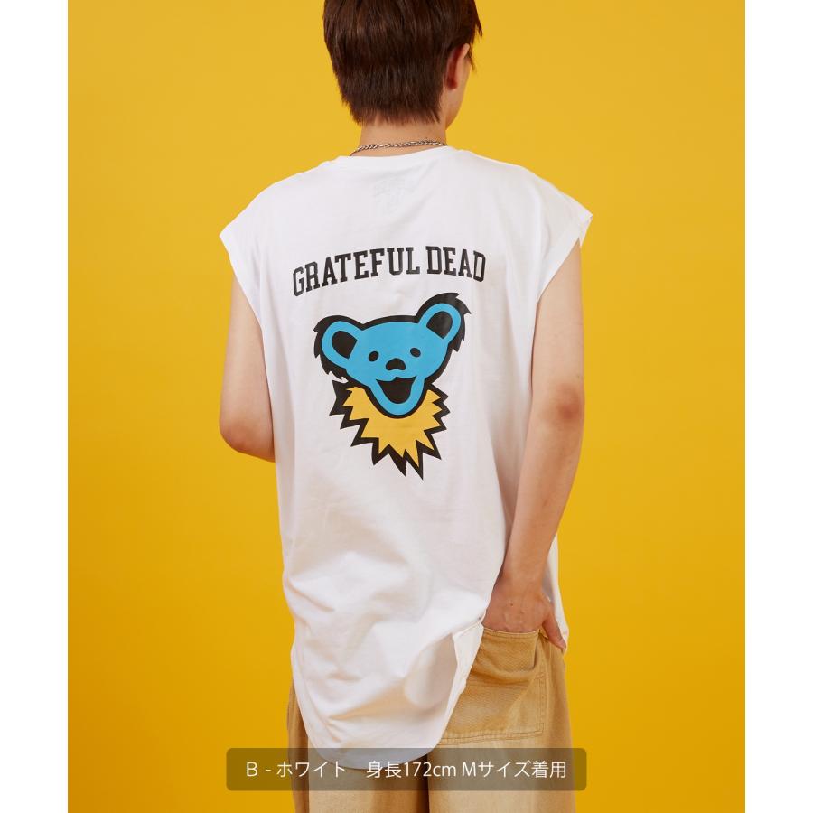 Tシャツ メンズ レディース GRATEFUL DEAT キャラクター トップス ノースリーブ ルーズフィット ゆったり カジュアル アメカジ ストリート スケーター 古着MIX | improves | 09