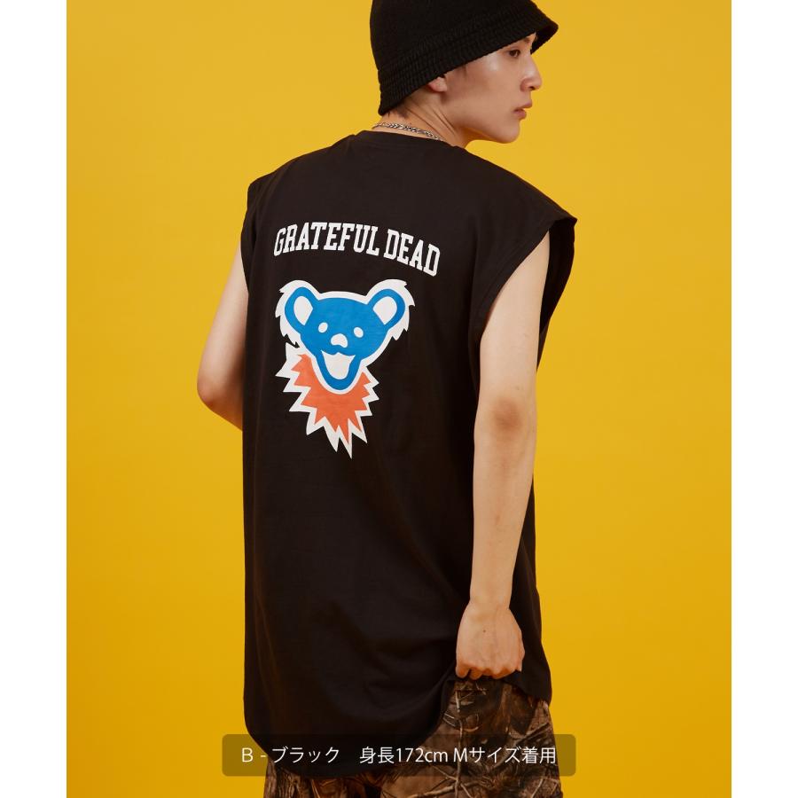 Tシャツ メンズ レディース GRATEFUL DEAT キャラクター トップス ノースリーブ ルーズフィット ゆったり カジュアル アメカジ ストリート スケーター 古着MIX | improves | 12