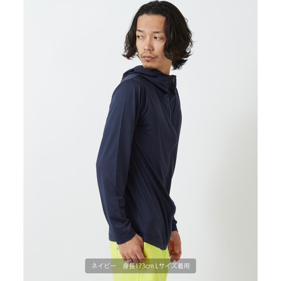 ジップパーカー ラッシュガード メンズ Tシャツ カットソー 長袖 アメカジ カジュアル サーフ ストリート 西海岸 大人カジュアル | improves | 18