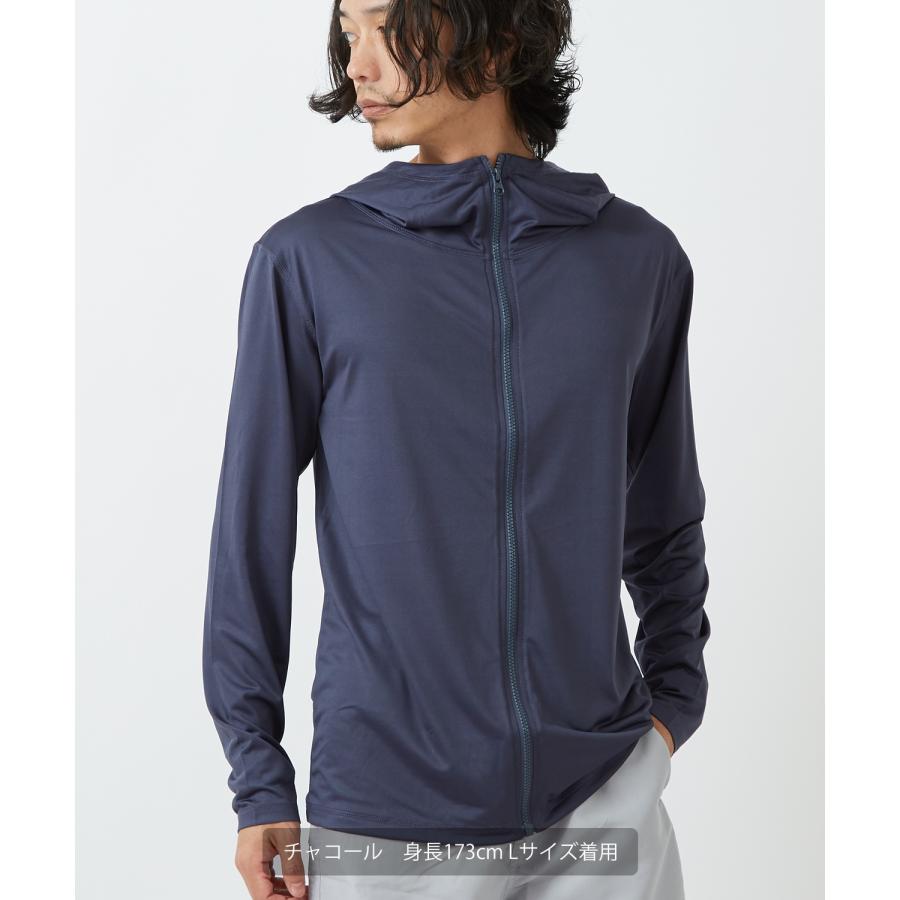 ジップパーカー ラッシュガード メンズ Tシャツ カットソー 長袖 アメカジ カジュアル サーフ ストリート 西海岸 大人カジュアル | improves | 20