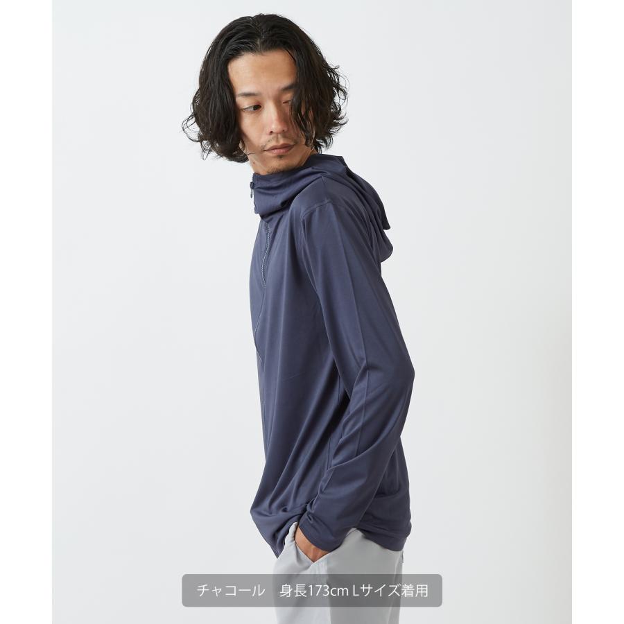 ジップパーカー ラッシュガード メンズ Tシャツ カットソー 長袖 アメカジ カジュアル サーフ ストリート 西海岸 大人カジュアル | improves | 21