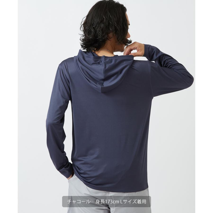 ジップパーカー ラッシュガード メンズ Tシャツ カットソー 長袖 アメカジ カジュアル サーフ ストリート 西海岸 大人カジュアル | improves | 22