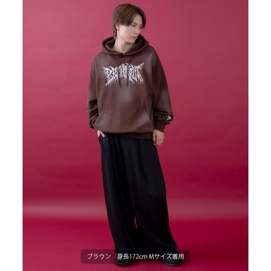 パーカー メンズ レディース スプレー加工 裏毛 プルパーカー スウェット セットアップ アメカジ カジュアル スケーター ストリート 古着MIX 韓国 | improves | 13