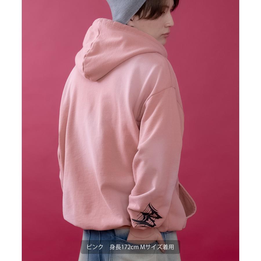 パーカー メンズ レディース スプレー加工 裏毛 プルパーカー スウェット セットアップ アメカジ カジュアル スケーター ストリート 古着MIX 韓国 | improves | 17