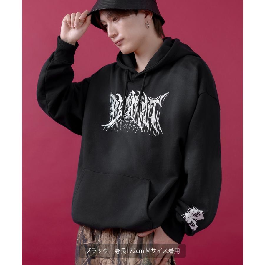 パーカー メンズ レディース スプレー加工 裏毛 プルパーカー スウェット セットアップ アメカジ カジュアル スケーター ストリート 古着MIX 韓国 | improves | 04