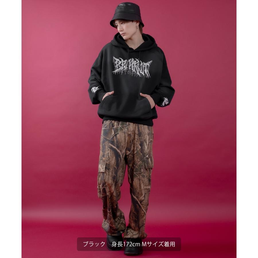 パーカー メンズ レディース スプレー加工 裏毛 プルパーカー スウェット セットアップ アメカジ カジュアル スケーター ストリート 古着MIX 韓国 | improves | 08