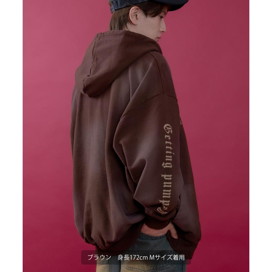 パーカー メンズ レディース フリンジ加工 裏毛  ジップパーカー スウェット アメカジ カジュアル スケーター ストリート 古着MIX 韓国ファッション | improves | 18