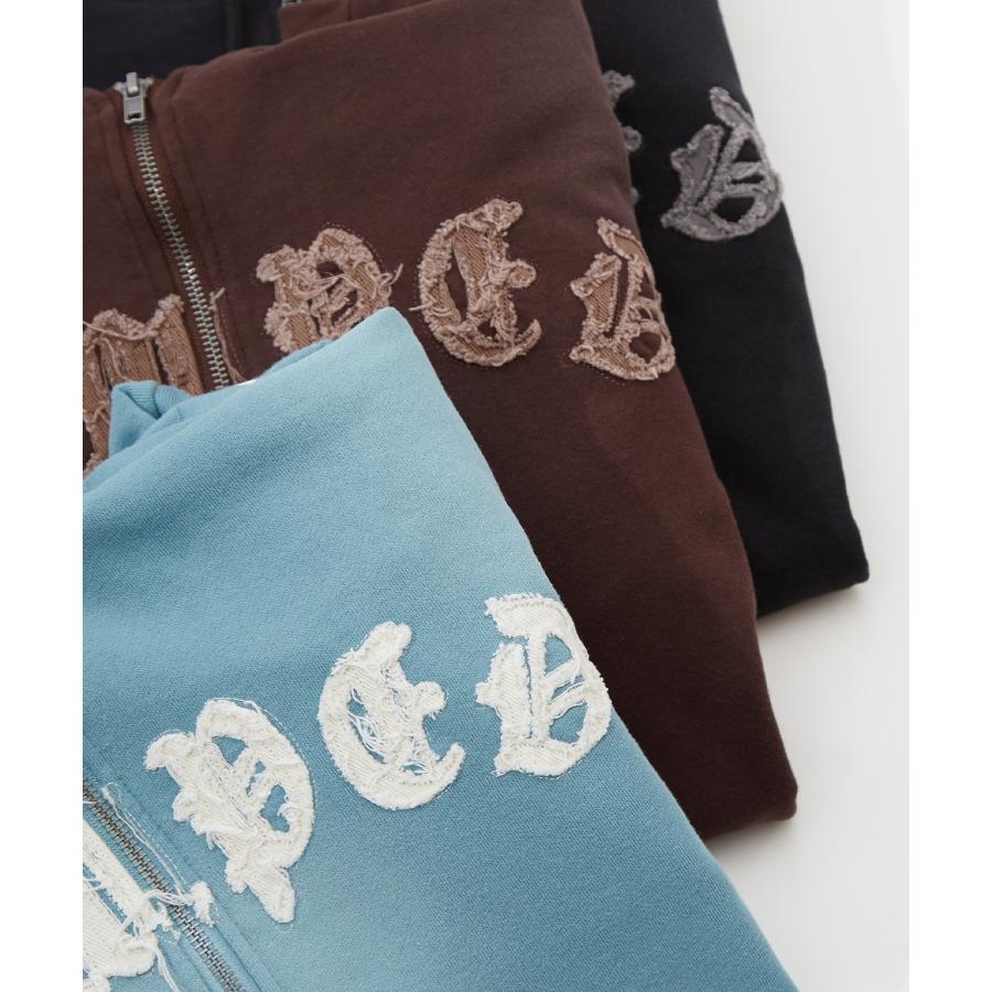 パーカー メンズ レディース フリンジ加工 裏毛  ジップパーカー スウェット アメカジ カジュアル スケーター ストリート 古着MIX 韓国ファッション | improves | 20