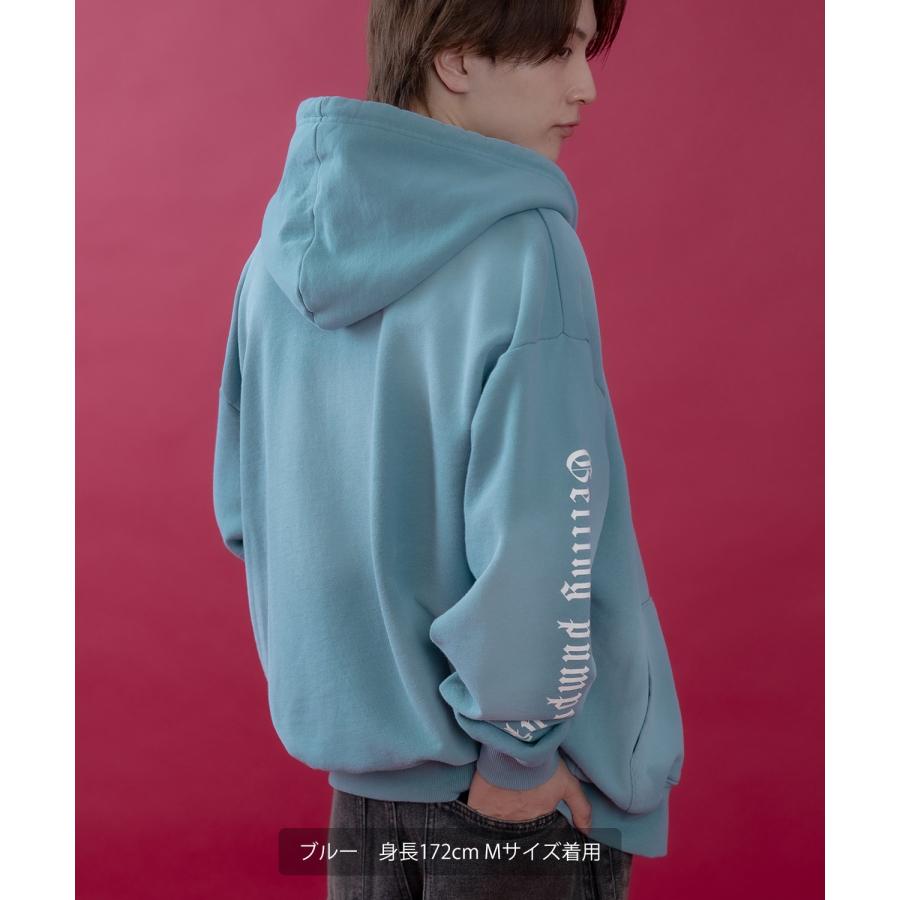 パーカー メンズ レディース フリンジ加工 裏毛  ジップパーカー スウェット アメカジ カジュアル スケーター ストリート 古着MIX 韓国ファッション | improves | 07