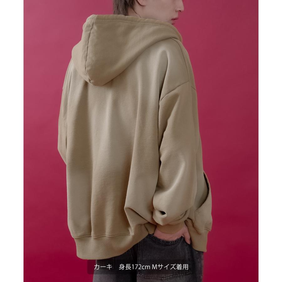 パーカー メンズ レディース フリンジ加工 裏毛  ジップパーカー バタフライ スウェット アメカジ カジュアル スケーター ストリート 古着MIX 韓国ファッション | improves | 17