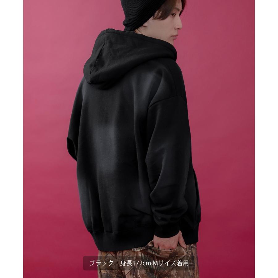 パーカー メンズ レディース フリンジ加工 裏毛  ジップパーカー バタフライ スウェット アメカジ カジュアル スケーター ストリート 古着MIX 韓国ファッション | improves | 07