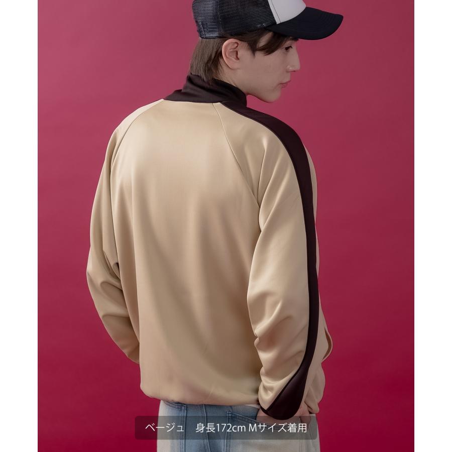 トラックジャケット メンズ レディース フルジップ ライン ジャージ カジュアル アメカジ ストリート スケーター ストリート古着MIX 韓国ファッション | improves | 17