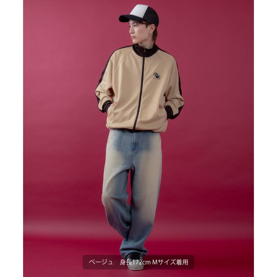 トラックジャケット メンズ レディース フルジップ ライン ジャージ カジュアル アメカジ ストリート スケーター ストリート古着MIX 韓国ファッション | improves | 18