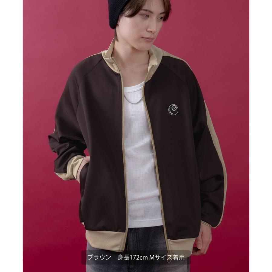 トラックジャケット メンズ レディース フルジップ ライン ジャージ カジュアル アメカジ ストリート スケーター ストリート古着MIX 韓国ファッション | improves | 10