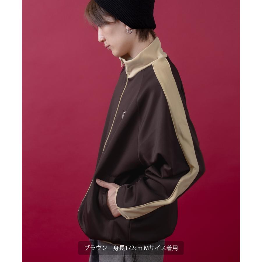 トラックジャケット メンズ レディース フルジップ ライン ジャージ カジュアル アメカジ ストリート スケーター ストリート古着MIX 韓国ファッション | improves | 11