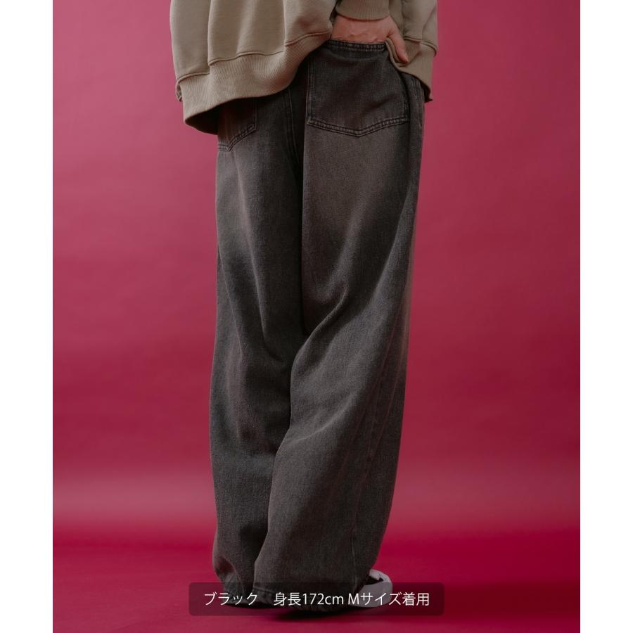デニムパンツ メンズ レディース  バギーパンツ ビンテージ風 ジーンズ ワイドパンツ アメカジ カジュアル ストリート スケーター 韓国ファッション 古着 | improves | 14