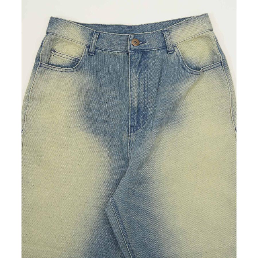 デニムパンツ メンズ レディース  バギーパンツ ビンテージ風 ジーンズ ワイドパンツ アメカジ カジュアル ストリート スケーター 韓国ファッション 古着 | improves | 17