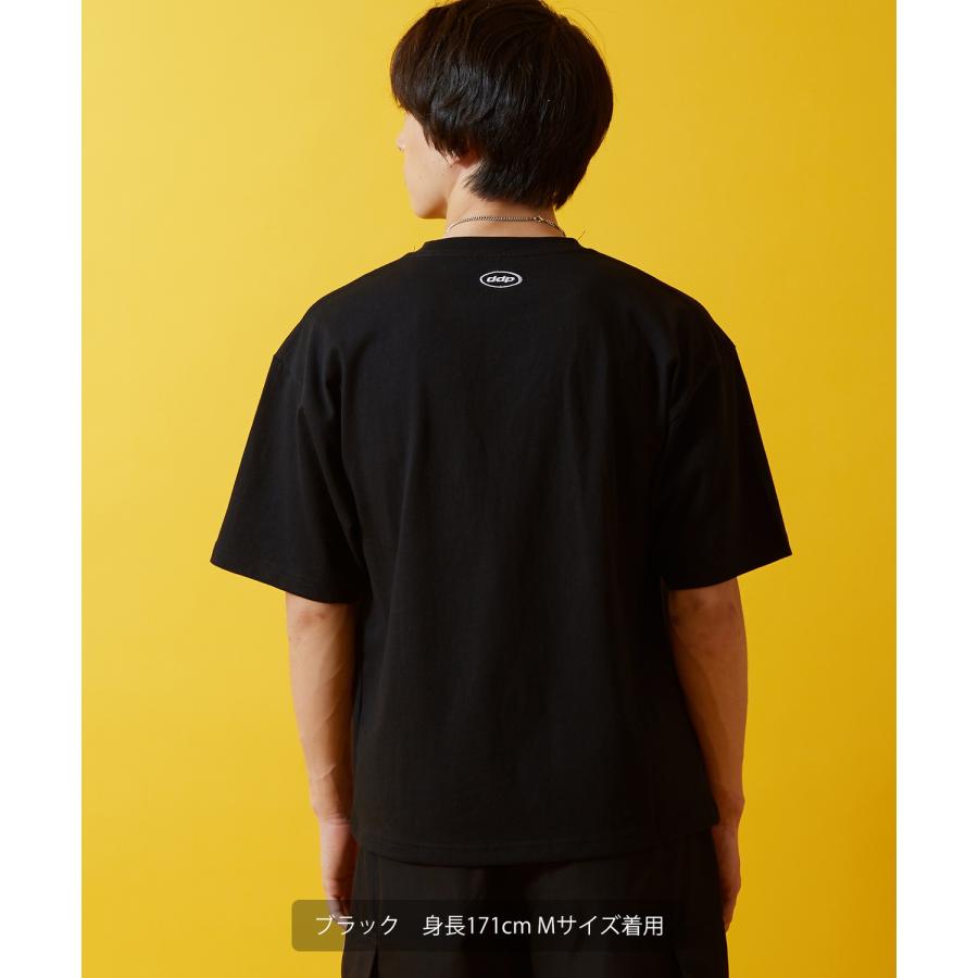 Tシャツ 半袖 カットソー メンズ レディース ddp ディーディーピー フロントプリント ラメプリント ボックスシルエット スケーター ストリート メンズライク | improves | 13