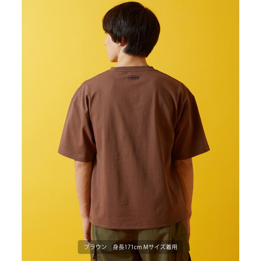 Tシャツ 半袖 カットソー メンズ レディース ddp ディーディーピー フロントプリント ラメプリント ボックスシルエット スケーター ストリート メンズライク | improves | 16