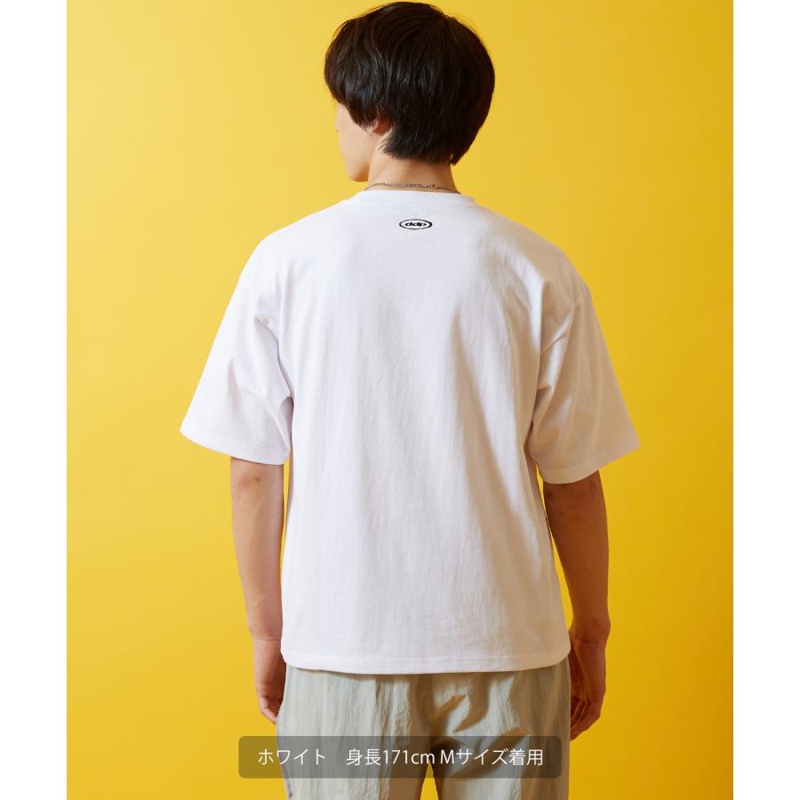 Tシャツ 半袖 カットソー メンズ レディース ddp ディーディーピー フロントプリント ラメプリント ボックスシルエット スケーター ストリート メンズライク | improves | 19