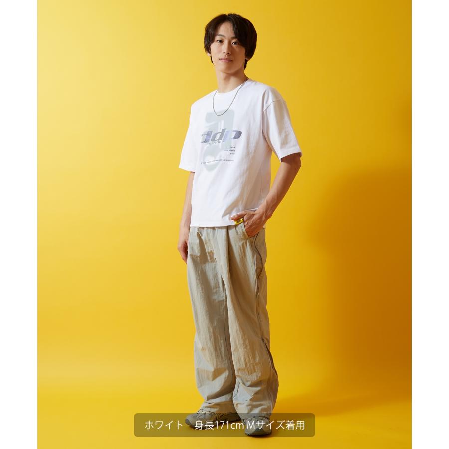 Tシャツ 半袖 カットソー メンズ レディース ddp ディーディーピー フロントプリント ラメプリント ボックスシルエット スケーター ストリート メンズライク | improves | 20