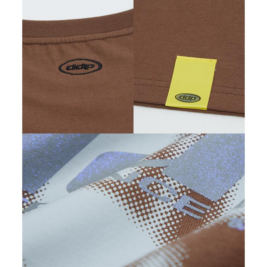 Tシャツ 半袖 カットソー メンズ レディース ddp ディーディーピー フロントプリント ラメプリント ボックスシルエット スケーター ストリート メンズライク | improves | 22