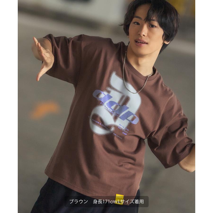 Tシャツ 半袖 カットソー メンズ レディース ddp ディーディーピー フロントプリント ラメプリント ボックスシルエット スケーター ストリート メンズライク | improves | 08