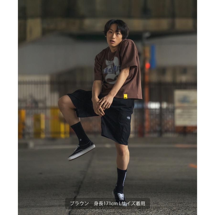 Tシャツ 半袖 カットソー メンズ レディース ddp ディーディーピー フロントプリント ラメプリント ボックスシルエット スケーター ストリート メンズライク | improves | 10