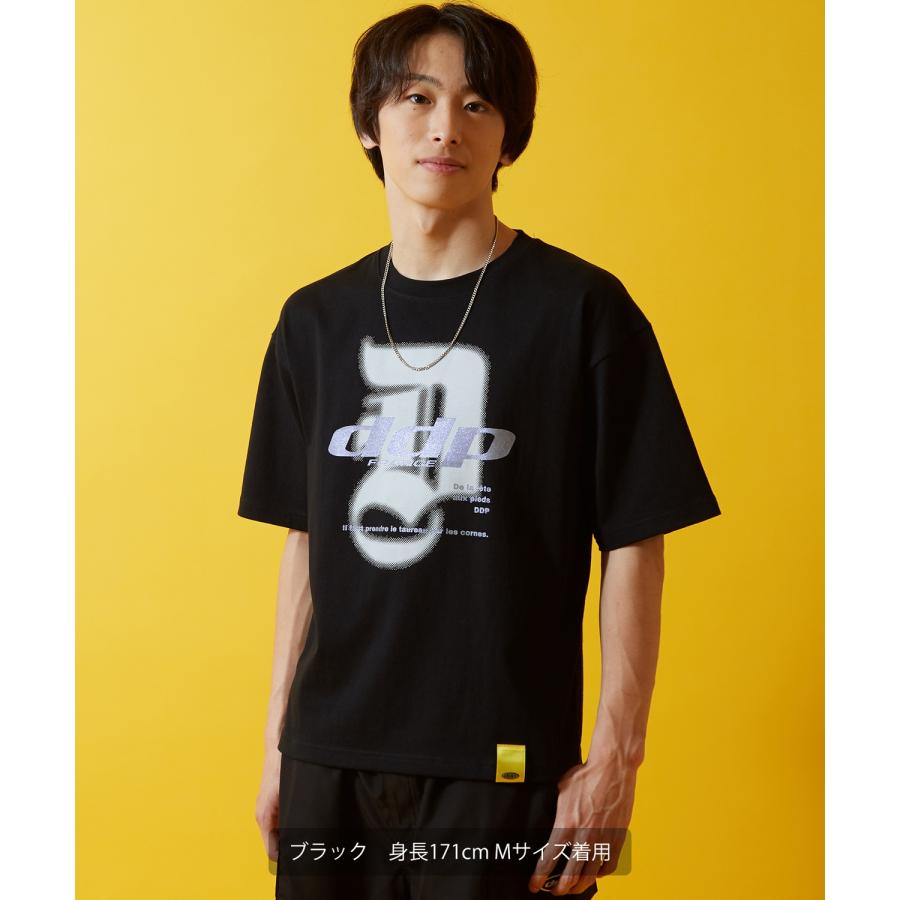 Tシャツ 半袖 カットソー メンズ レディース ddp ディーディーピー フロントプリント ラメプリント ボックスシルエット スケーター ストリート メンズライク | improves | 11