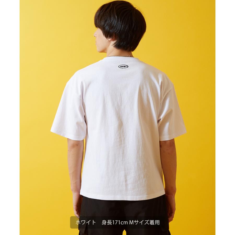 Tシャツ 半袖 カットソー メンズ レディース ddp ディーディーピー フロントプリント オーバルロゴ ボックスシルエット スケーター ストリート メンズライク | improves | 13