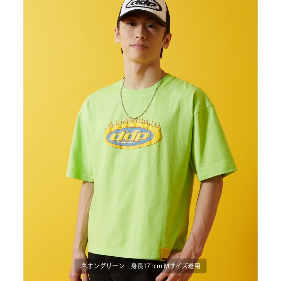 Tシャツ 半袖 カットソー メンズ レディース ddp ディーディーピー フロントプリント オーバルロゴ ボックスシルエット スケーター ストリート メンズライク | improves | 17