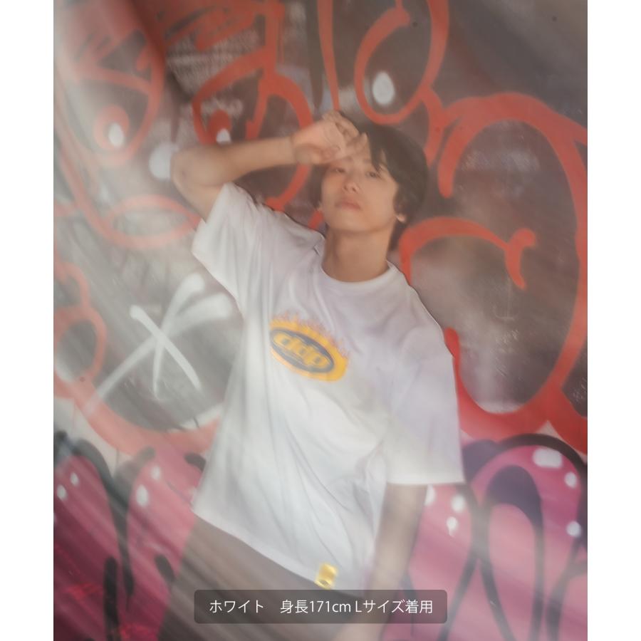 Tシャツ 半袖 カットソー メンズ レディース ddp ディーディーピー フロントプリント オーバルロゴ ボックスシルエット スケーター ストリート メンズライク | improves | 05
