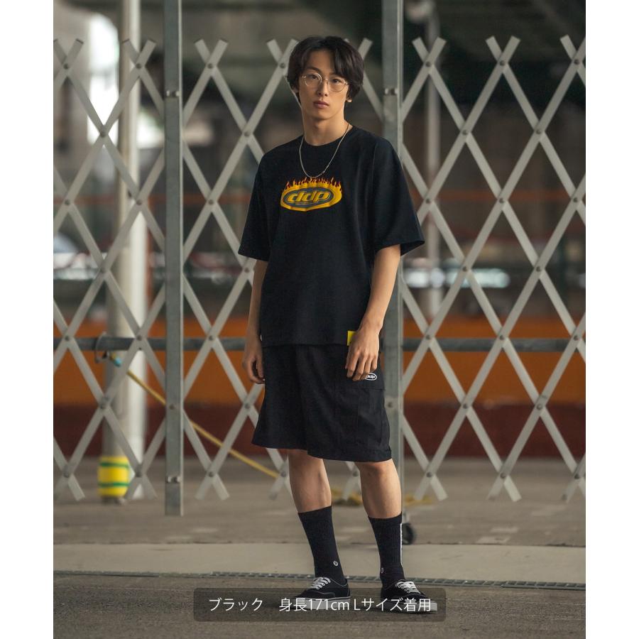 Tシャツ 半袖 カットソー メンズ レディース ddp ディーディーピー フロントプリント オーバルロゴ ボックスシルエット スケーター ストリート メンズライク | improves | 10