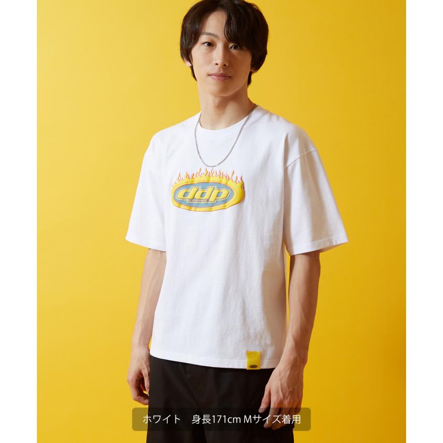 Tシャツ 半袖 カットソー メンズ レディース ddp ディーディーピー フロントプリント オーバルロゴ ボックスシルエット スケーター ストリート メンズライク | improves | 11